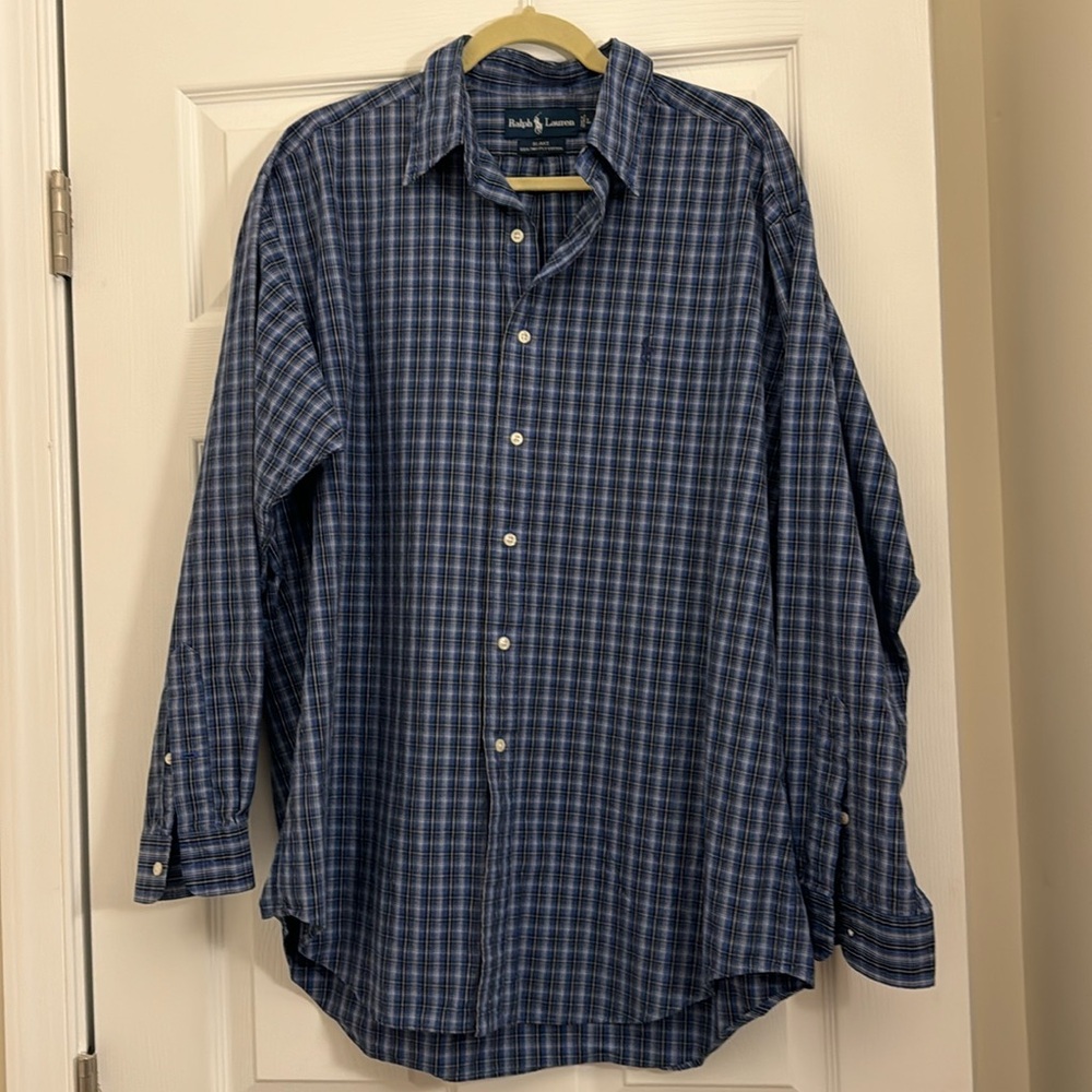 Ralph Lauren Blake Size Large Button up shirt Blue